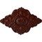 Ekena Millwork Ashford Ceiling Medallion, Hand-Painted Brushed Mahogany, 42 3/4"W x 28 7/8"H x 1"P CM42X28ASBMF - alternate 1